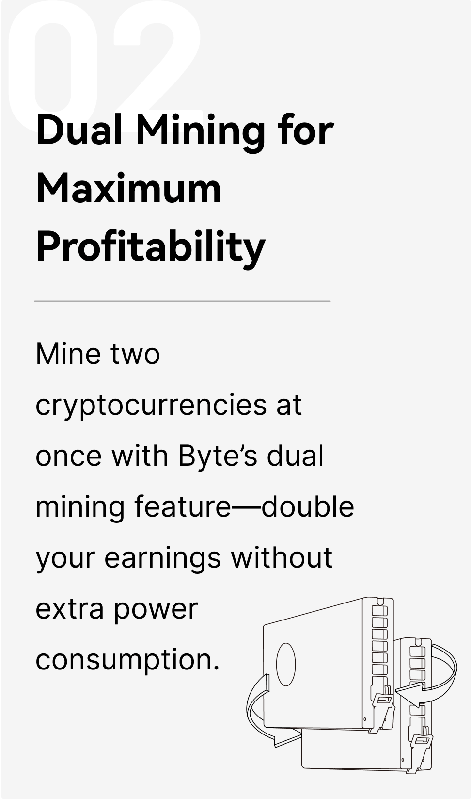 Goldshell byte dual mining